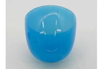 大正〜昭和初期　菓子型　ギヤマン　涼やかな雰囲気の小鉢3点セット(深皿、深鉢、和ガラス、硝子)(R-083030)
