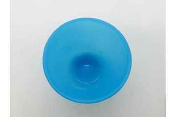 大正〜昭和初期　菓子型　ギヤマン　涼やかな雰囲気の小鉢3点セット(深皿、深鉢、和ガラス、硝子)(R-083030)