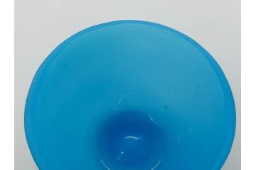 大正〜昭和初期　菓子型　ギヤマン　涼やかな雰囲気の小鉢3点セット(深皿、深鉢、和ガラス、硝子)(R-083030)