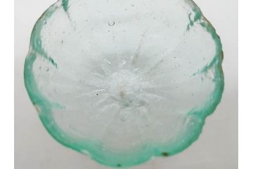 大正〜昭和初期　菓子型　ギヤマン　涼やかな雰囲気の小鉢3点セット(深皿、深鉢、和ガラス、硝子)(R-083030)