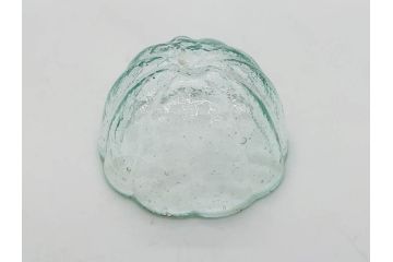 大正〜昭和初期　菓子型　ギヤマン　涼やかな雰囲気の小鉢3点セット(深皿、深鉢、和ガラス、硝子)(R-083030)