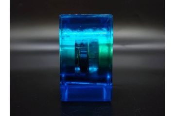 ジャンク品　戦前　東洋時計株式会社(TOYO CLOCK FACTORY)　ゼンマイ式　細やかな意匠が施されたエレガントな雰囲気溢れる置時計(置き時計、日本製、ガラス、硝子)(R-083033)