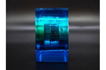 ジャンク品　戦前　東洋時計株式会社(TOYO CLOCK FACTORY)　ゼンマイ式　細やかな意匠が施されたエレガントな雰囲気溢れる置時計(置き時計、日本製、ガラス、硝子)(R-083033)