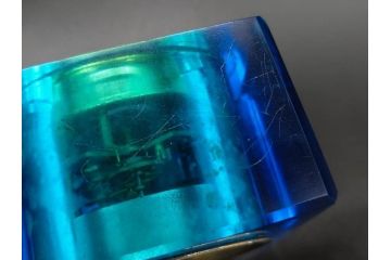 ジャンク品　戦前　東洋時計株式会社(TOYO CLOCK FACTORY)　ゼンマイ式　細やかな意匠が施されたエレガントな雰囲気溢れる置時計(置き時計、日本製、ガラス、硝子)(R-083033)