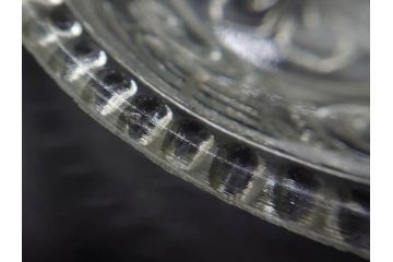 戦前　プレスガラス　ガーター勲章　様々なデザインが楽しめるガラス皿4枚セット(小皿、花、和ガラス、硝子)(R-083034)
