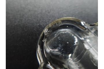 戦前　レース　お洒落なデザインが目を引くガラス皿4枚セット(菊、花、深皿、小皿、和ガラス、硝子)(R-083038)