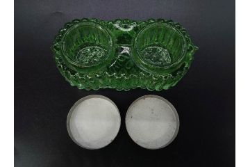昭和初期〜昭和中期　ガラスペン　ペン皿　ペン先　インク壺　筆巻　インクペンなどまとめてセット(硝子ペン、トレー、トレイ、文房具、アオイガラスペン、葵文具製作所、替先、タマペン、日本字ペン、タチカワ、ゼブラ、インク壷、インク入れ、インキ、小物入れ)(R-083039)