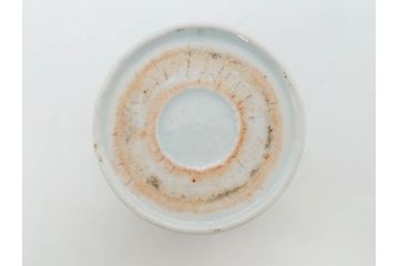 江戸期　古伊万里　染付　蜜柑に鳥文　落ち着いた和の雰囲気にぴったりのそば猪口5客セット(みかん、果実、蕎麦猪口、湯呑み、湯のみ、和食器)(R-083041)