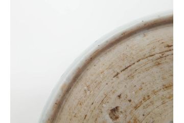 江戸期　古伊万里　染付　丁寧に描かれた山水図が目を引くそば猪口5客セット(蕎麦猪口、湯呑み、湯のみ、和食器)(R-083044)