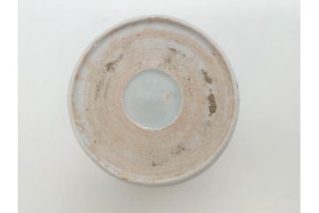 江戸期　古伊万里　染付　丁寧に描かれた山水図が目を引くそば猪口5客セット(蕎麦猪口、湯呑み、湯のみ、和食器)(R-083044)