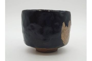 大樋焼　大樋平六(開発文七?)　3.7寸　上品な和の雰囲気を醸し出す茶碗(抹茶碗、茶道具、茶器、三寸七分、和食器、共箱付き)(R-083045)