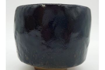 大樋焼　大樋平六(開発文七?)　3.7寸　上品な和の雰囲気を醸し出す茶碗(抹茶碗、茶道具、茶器、三寸七分、和食器、共箱付き)(R-083045)