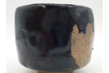大樋焼　大樋平六(開発文七?)　3.7寸　上品な和の雰囲気を醸し出す茶碗(抹茶碗、茶道具、茶器、三寸七分、和食器、共箱付き)(R-083045)