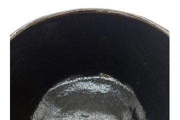 大樋焼　大樋平六(開発文七?)　3.7寸　上品な和の雰囲気を醸し出す茶碗(抹茶碗、茶道具、茶器、三寸七分、和食器、共箱付き)(R-083045)