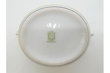 戦前　オールドノリタケ　NORITAKE　ラスター彩　ハンドル付　レモン　アールデコ　それぞれ華やかなデザインが素敵なプレート2枚&シュガーポットセット(サンドウィッチ、サンドイッチ、キャンディーディッシュ、アクセサリートレー、トレイ、小皿、中皿、洋食器)(R-083046)