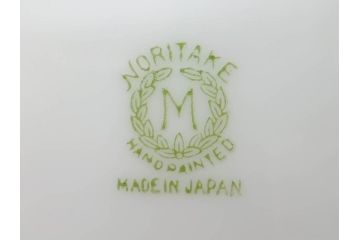 戦前　オールドノリタケ　NORITAKE　ラスター彩　ハンドル付　レモン　アールデコ　それぞれ華やかなデザインが素敵なプレート2枚&シュガーポットセット(サンドウィッチ、サンドイッチ、キャンディーディッシュ、アクセサリートレー、トレイ、小皿、中皿、洋食器)(R-083046)