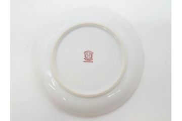 戦前　オールドノリタケ　NORITAKE　ラスター彩　ハンドル付　レモン　アールデコ　それぞれ華やかなデザインが素敵なプレート2枚&シュガーポットセット(サンドウィッチ、サンドイッチ、キャンディーディッシュ、アクセサリートレー、トレイ、小皿、中皿、洋食器)(R-083046)