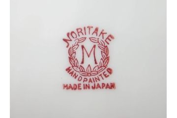 戦前　オールドノリタケ　NORITAKE　ラスター彩　ハンドル付　レモン　アールデコ　それぞれ華やかなデザインが素敵なプレート2枚&シュガーポットセット(サンドウィッチ、サンドイッチ、キャンディーディッシュ、アクセサリートレー、トレイ、小皿、中皿、洋食器)(R-083046)