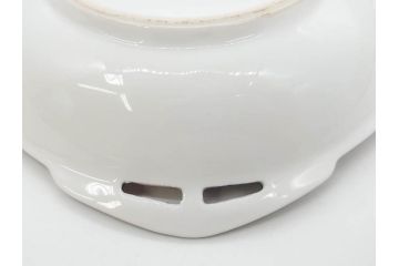 オールドノリタケ　NORITAKE　ラスター彩　金彩　ハンドル付　食卓を彩る華やかなボウル3点セット(風景、花、蝶、ハンドペイント、プレート、深皿、洋食器)(R-083047)