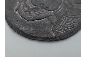 金太郎　軍人　不動明王?　時代を重ねた味わい深い鉛面子5点セット(鉛めんこ、メンコ、仏、玩具、おもちゃ)(R-083050)