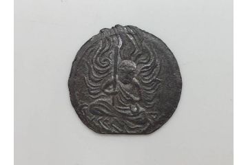 金太郎　軍人　不動明王?　時代を重ねた味わい深い鉛面子5点セット(鉛めんこ、メンコ、仏、玩具、おもちゃ)(R-083050)