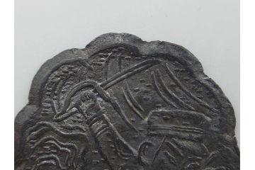 金太郎　軍人　不動明王?　時代を重ねた味わい深い鉛面子5点セット(鉛めんこ、メンコ、仏、玩具、おもちゃ)(R-083050)