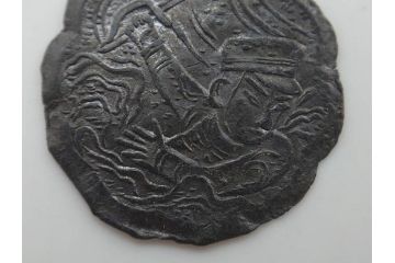 金太郎　軍人　不動明王?　時代を重ねた味わい深い鉛面子5点セット(鉛めんこ、メンコ、仏、玩具、おもちゃ)(R-083050)