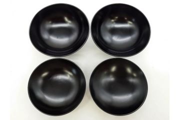 明治〜大正期　輪島塗　木製　気品ある金蒔絵が美しいお椀9客セット(漆器、漆芸、蓋付き、汁椀、吸物椀、和食器)(R-083052)