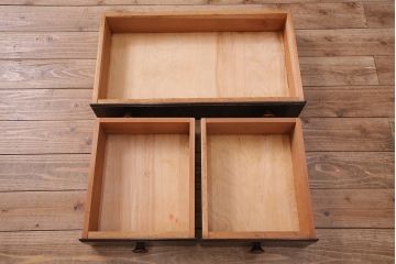 中古　松本民芸家具　和・洋どちらの空間にも合わせやすいシックなサイドボード(収納棚、戸棚、カウンターテーブル、サイドキャビネット、テレビ台、テレビボード)(R-083061)