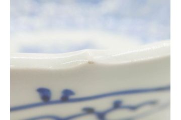 幕末〜明治期　古伊万里　染付　線描　約15cm　4.9寸　爽やかな印象を与えるなます皿6枚セット(中皿、和皿、和食器、四寸九分)(R-083064)