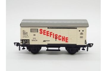 ドイツ　FLEISCHMANN　フライシュマン　HOゲージ　機関車　貨車　鉄道模型　線路などセット(SHELL、SEEFISCHE、レール、おもちゃ、オモチャ、玩具、箱付き)(R-083067)