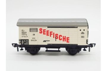 ドイツ　FLEISCHMANN　フライシュマン　HOゲージ　機関車　貨車　鉄道模型　線路などセット(SHELL、SEEFISCHE、レール、おもちゃ、オモチャ、玩具、箱付き)(R-083067)