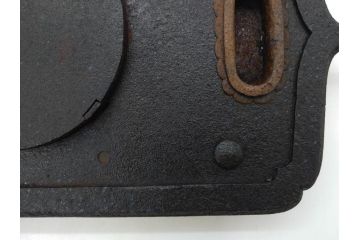 アンティーク雑貨　重厚感のある佇まいが魅力的な蔵戸の錠前金具(ディスプレイ雑貨、蔵戸パーツ)(R-083068)