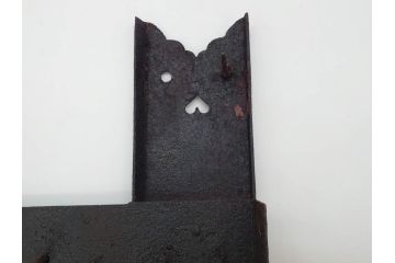 アンティーク雑貨　重厚感のある佇まいが魅力的な蔵戸の錠前金具(ディスプレイ雑貨、蔵戸パーツ)(R-083068)