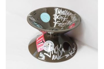ビンテージ　アメリカ　Architectural Pottery(アーキテクチュラル・ポテリー)　NASA　サイン　プランター(ポタリー、フラワーベース、ガーデンポット、鉢カバー、植木鉢、ディスプレイ)(R-083069)