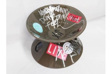 ビンテージ　アメリカ　Architectural Pottery(アーキテクチュラル・ポテリー)　NASA　サイン　プランター(ポタリー、フラワーベース、ガーデンポット、鉢カバー、植木鉢、ディスプレイ)(R-083069)