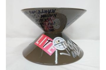 ビンテージ　アメリカ　Architectural Pottery(アーキテクチュラル・ポテリー)　NASA　サイン　プランター(ポタリー、フラワーベース、ガーデンポット、鉢カバー、植木鉢、ディスプレイ)(R-083069)