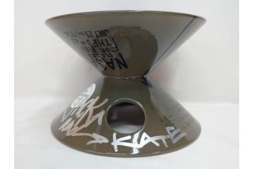 ビンテージ　アメリカ　Architectural Pottery(アーキテクチュラル・ポテリー)　NASA　サイン　プランター(ポタリー、フラワーベース、ガーデンポット、鉢カバー、植木鉢、ディスプレイ)(R-083069)