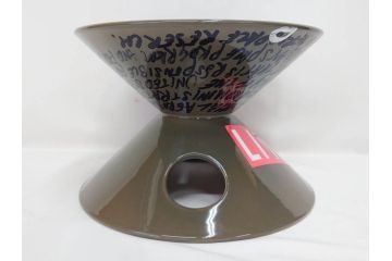 ビンテージ　アメリカ　Architectural Pottery(アーキテクチュラル・ポテリー)　NASA　サイン　プランター(ポタリー、フラワーベース、ガーデンポット、鉢カバー、植木鉢、ディスプレイ)(R-083069)