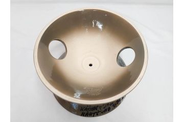 ビンテージ　アメリカ　Architectural Pottery(アーキテクチュラル・ポテリー)　NASA　サイン　プランター(ポタリー、フラワーベース、ガーデンポット、鉢カバー、植木鉢、ディスプレイ)(R-083069)