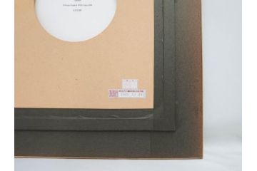 真作　デンマーク　ROYAL COPENHAGEN(ロイヤルコペンハーゲン)　藤田嗣治　レオナール・フジタ　「パンとミルクポットを持つ少女」　陶板画(女の子、フランスパン、陶額、額装)(R-083070)