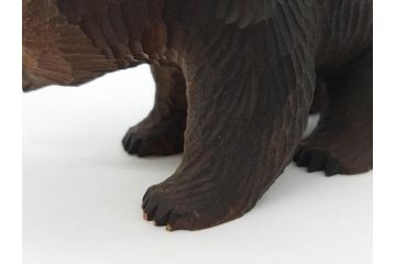 八雲　十倉金之(兼行)　ガラス目　木彫りの熊(やくも、くま、クマ、置物、ディスプレイ)(R-083072)