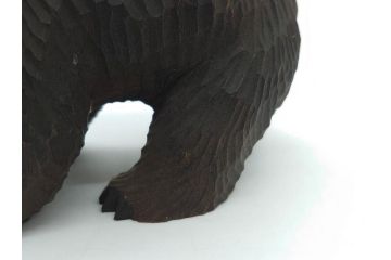 八雲　十倉金之(兼行)　ガラス目　木彫りの熊(やくも、くま、クマ、置物、ディスプレイ)(R-083072)
