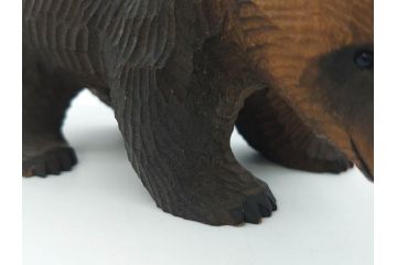 八雲　十倉金之(兼行)　ガラス目　木彫りの熊(やくも、くま、クマ、置物、ディスプレイ)(R-083072)
