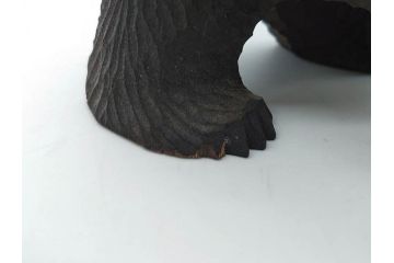 八雲　十倉金之(兼行)　ガラス目　木彫りの熊(やくも、くま、クマ、置物、ディスプレイ)(R-083072)