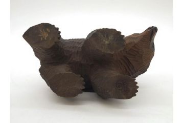 八雲　十倉金之(兼行)　ガラス目　木彫りの熊(やくも、くま、クマ、置物、ディスプレイ)(R-083072)