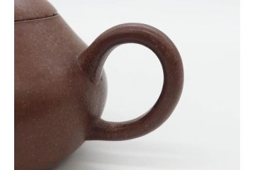 中国　唐物　秋水銘　梨皮　朱泥　紫泥　落ち着いた佇まいで和の雰囲気を引き立てる急須(茶注、煎茶道具、茶道具、茶器)(R-083075)