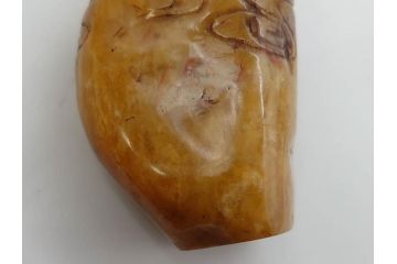時代物　中国　唐物　雲龍紋　彫刻　印材(印鑑、印章、判子、はんこ、ハンコ)(R-083076)