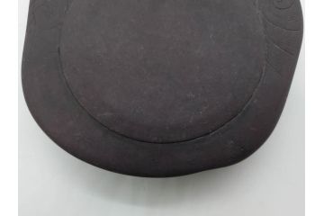 時代物　中国　王鐸　雲龍文?　端渓硯(漢詩、彫刻、書道具、習字道具)(R-083077)