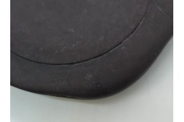 時代物　中国　王鐸　雲龍文?　端渓硯(漢詩、彫刻、書道具、習字道具)(R-083077)